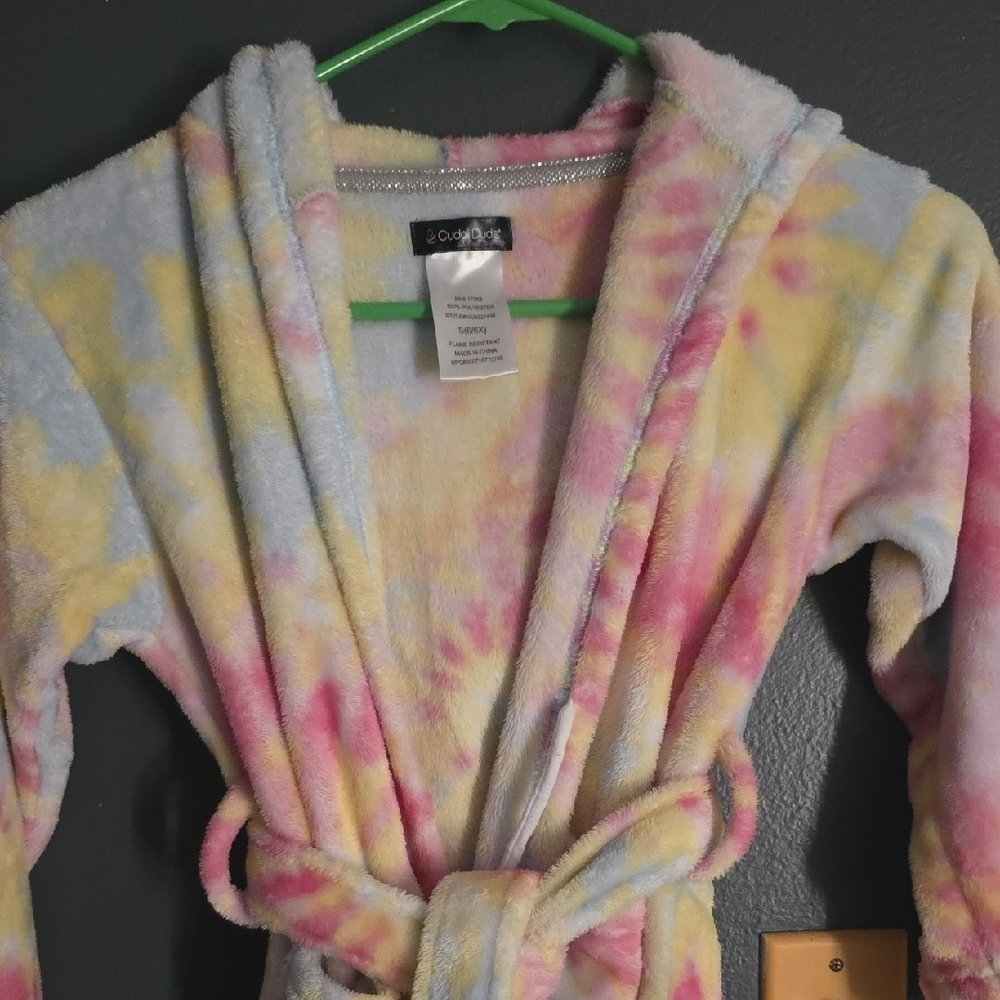 Cuddl Duds Kids Tie-Dye Pajama Robe - Picture 3 of 7